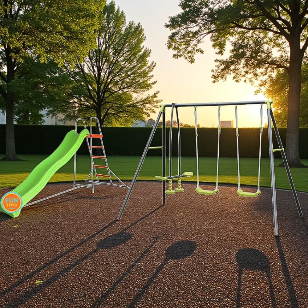 A slide with a water slide - Image 3