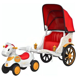 horse with cart