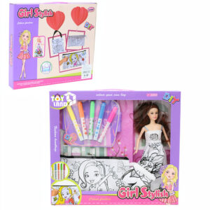 Doll with Coloring Set
