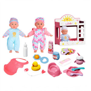 Baby with accessories