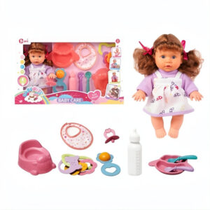 Baby with accessories