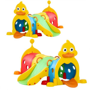Duck tunnel with slide